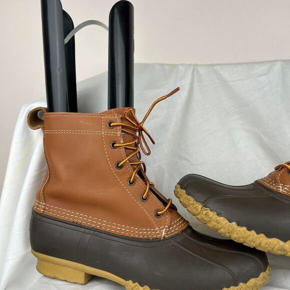 L.L.Bean Men's Bean Boots Duck Hunting Field Tan Brown Leather Size 10 M - Picture 4 of 8